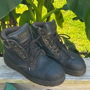 Dr Martens Industrial Steel Toe Work Boots Men's Size 11 M Brown AW140